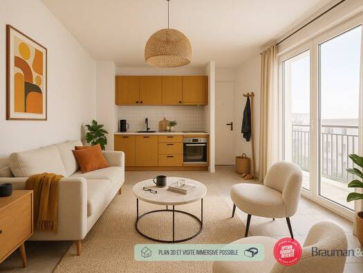 Appartement à vendre 193 150 € 1 pièce 27 m² 2ème étage Centre Nanterre 92000