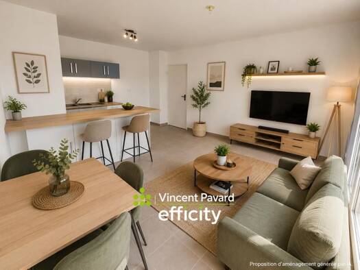 Appartement à vendre 154 990 € 3 pièces 2 chambres 51,72 m² Étage 2/2 Europe Tours 37100