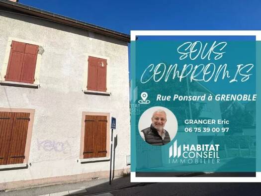 Maison de ville à vendre 299 000 € 6 pièces 5 chambres 124 m² 379 m² de terrain Allies-Clos d'Or Grenoble 38100