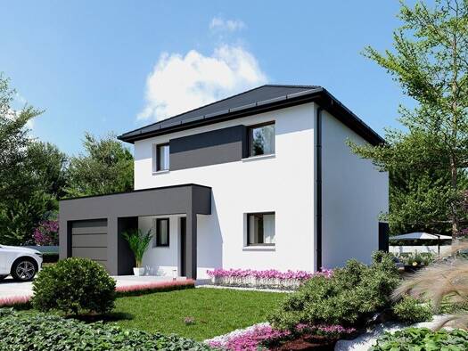 Terrain avec maison neuve à vendre 264 116 € 5 pièces 4 chambres 114,4 m² 630 m² de terrain Roost-Bernicourt Roost-Warendin 59286