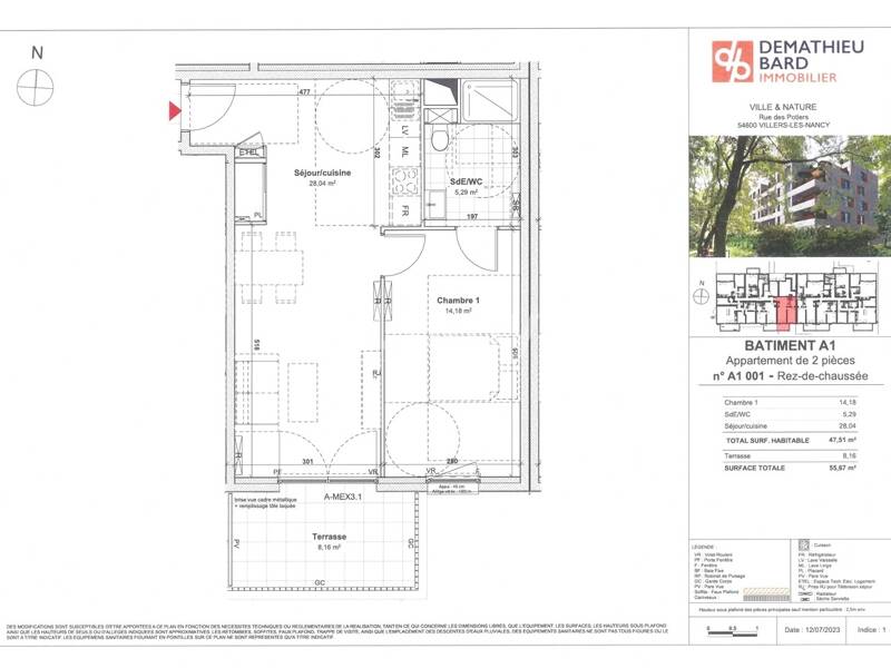 Maison à louer, 48m², VILLERS LES NANCY