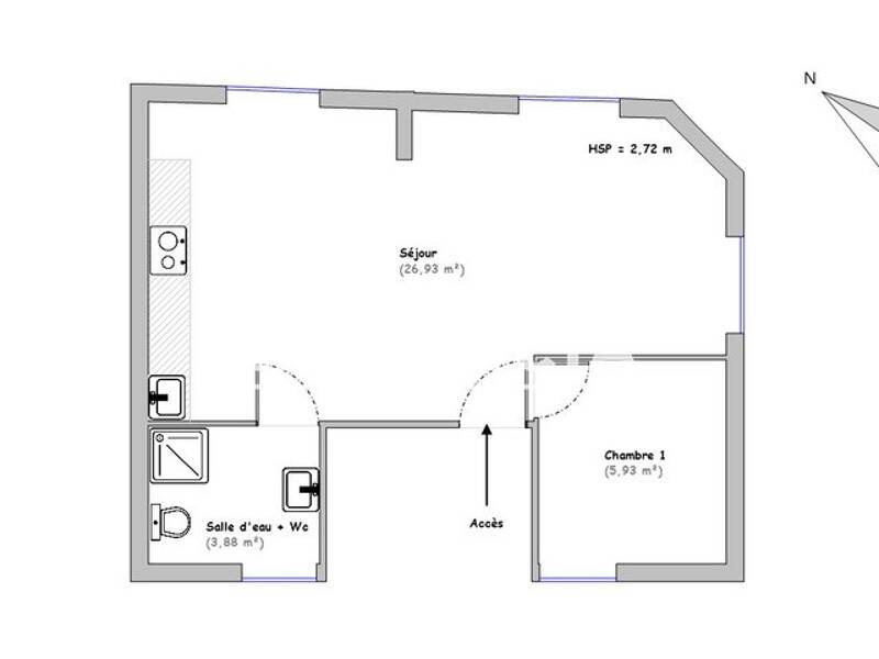 Maison à louer, 37m², LE MANS