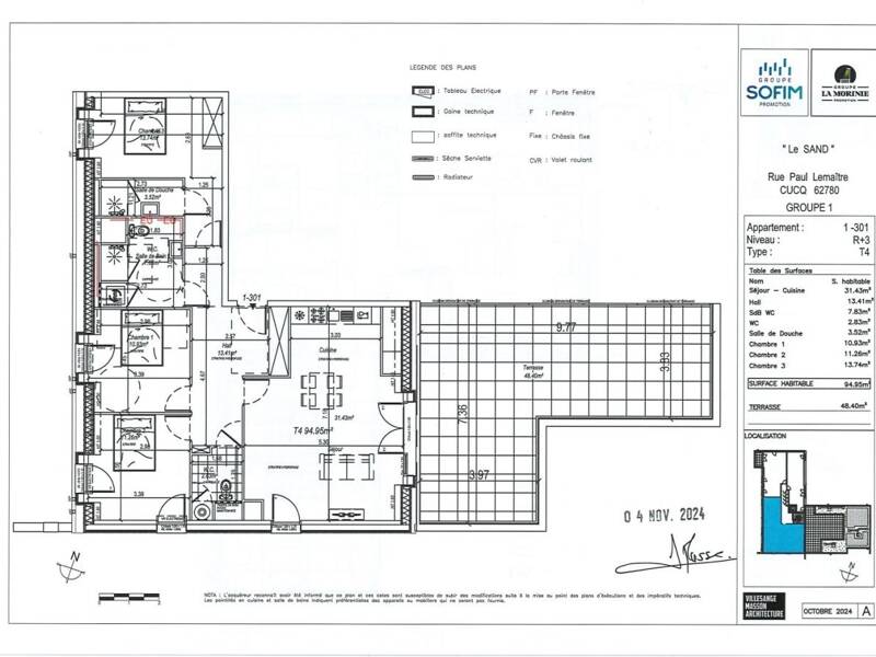 Maison à louer, 97m², CUCQ