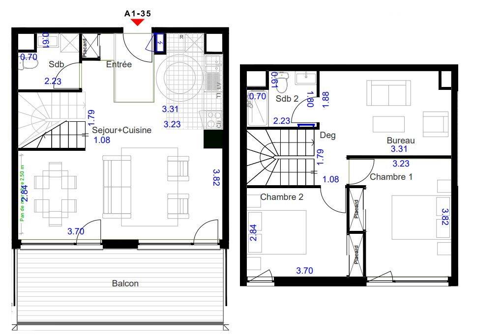 Maison à louer, 76m², COLOMBES