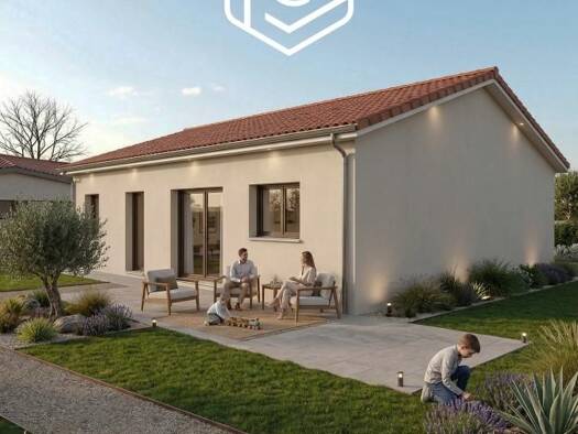 Terrain avec maison neuve à vendre 219 130 € 4 pièces 3 chambres 90 m² 302 m² de terrain Francheleins 01090