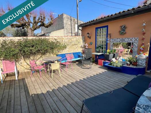 Maison en viager 132 600 € 6 pièces 3 chambres 153 m² 178 m² de terrain Ouest Saint-Jean-d'Angély 17400