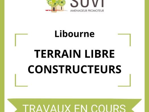 Terrain constructible viabilisé à vendre 114 000 € 296 m² de terrain Lamberte-Hôpital Libourne 33500