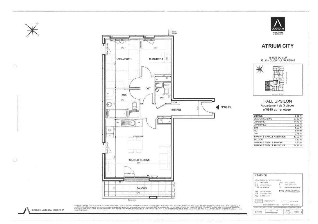 Maison à louer, 67m², CLICHY