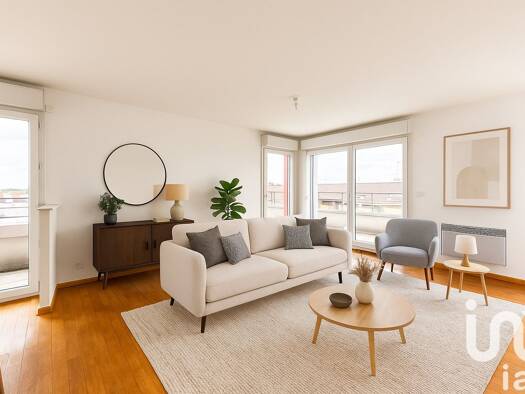 Appartement à vendre 179 500 € 2 pièces 1 chambre 46 m² Étage 2/3 Les Courlains-Les Cailloux Gris Herblay-sur-Seine 95220