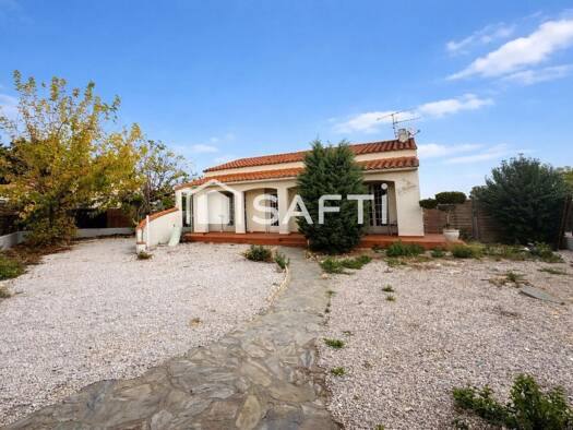 Maison de plain-pied à vendre 258 000 € 4 pièces 3 chambres 93 m² 686 m² de terrain Ponteilla 66300