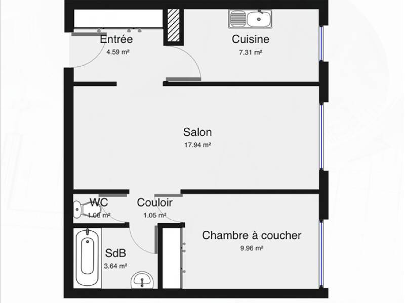 Maison à louer, 46m², PALAISEAU