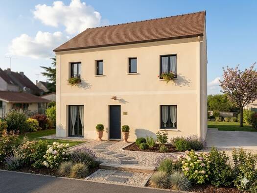 Terrain avec maison neuve à vendre 318 600 € 6 pièces 5 chambres 122,5 m² 450 m² de terrain Melun 77000