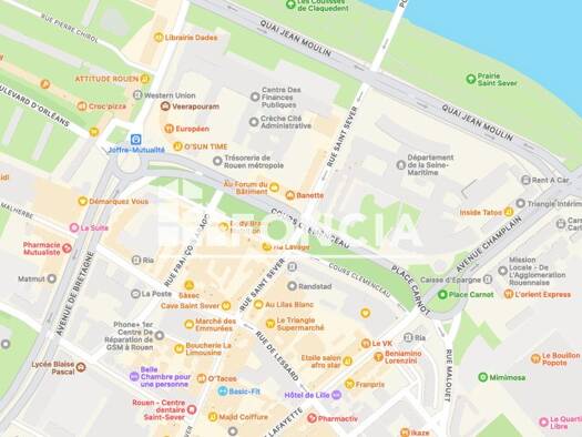 Parking à louer 70 € 10 m² Centre Ville-Rive Gauche Rouen 76100