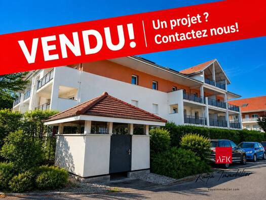 Appartement à vendre 365 000 € 3 pièces 2 chambres 73,66 m² RDC Poisy 74330