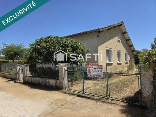Maison de plain-pied à vendre 144 000 € 6 pièces 3 chambres 92 m² 823 m² de terrain Vielmur-sur-Agout 81570