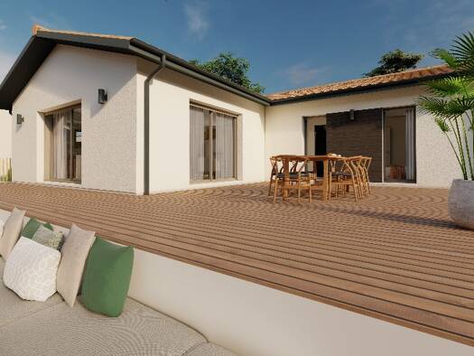 Terrain avec maison neuve à vendre 215 000 € 4 pièces 3 chambres 92 m² 1 200 m² de terrain Mosnac 16120