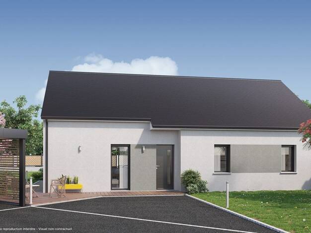 Terrain avec maison neuve à vendre 176 512 € 5 pièces 4 chambres 99 m² 496 m² de terrain Mosnes 37530