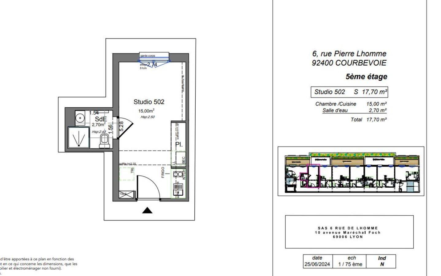 Maison à louer, 18m², COURBEVOIE