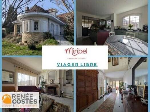 Maison en viager 345 000 € 4 pièces 2 chambres 229 m² 650 m² de terrain Centre Miribel 01700