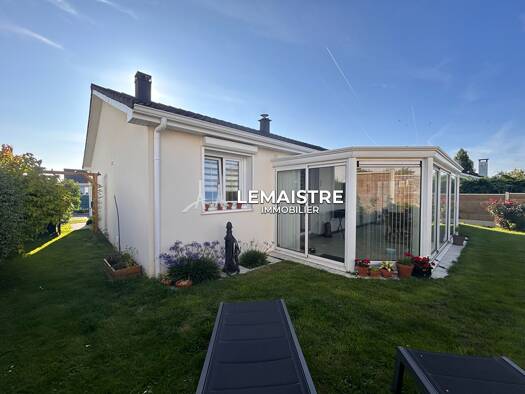 Maison de plain-pied à vendre 319 000 € 6 pièces 3 chambres 127 m² 450 m² de terrain Saint Martin du Manoir 76290