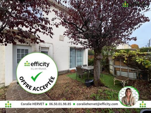 Maison de ville à vendre 156 500 € 4 pièces 3 chambres 88 m² 280 m² de terrain L'Isle-d'Espagnac 16340