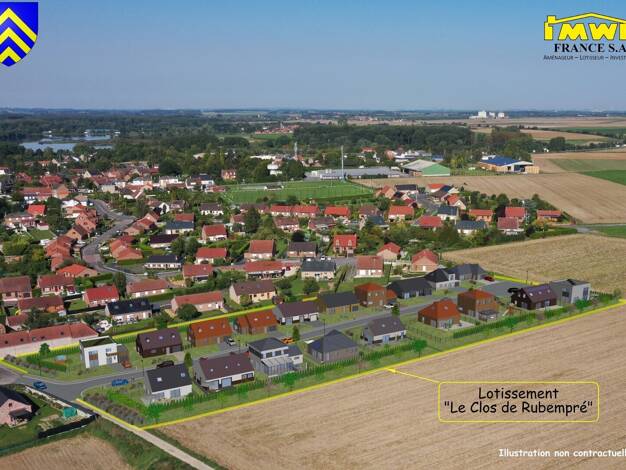 Terrain constructible viabilisé à vendre 56 723 € 433 m² de terrain Aubigny-au-Bac 59265