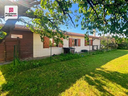 Maison de plain-pied à vendre 225 000 € 5 pièces 3 chambres 117 m² 891 m² de terrain Saint-Maixant 33490