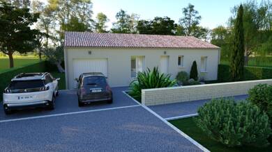 Maison de plain-pied à vendre 267 000 € 4 pièces 3 chambres 88 m² 630 m² de terrain Baron 33750