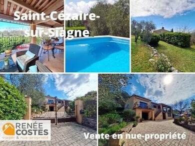 Maison en viager occupé Bouquet 304 535 € 6 pièces 3 chambres 183 m² 3 025 m² de terrain St Cezaire sur Siagne 06530