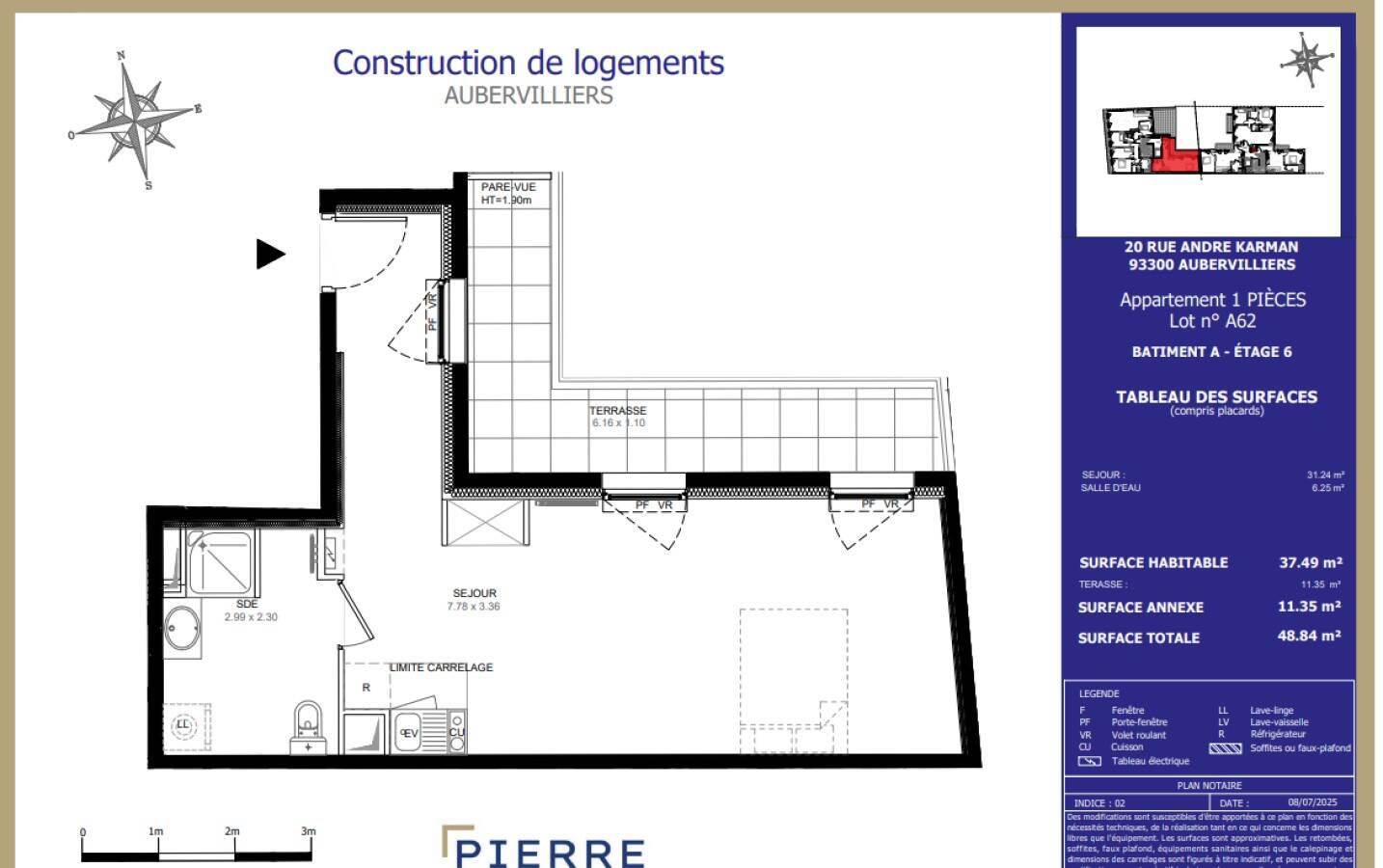Maison à louer, 38m², AUBERVILLIERS