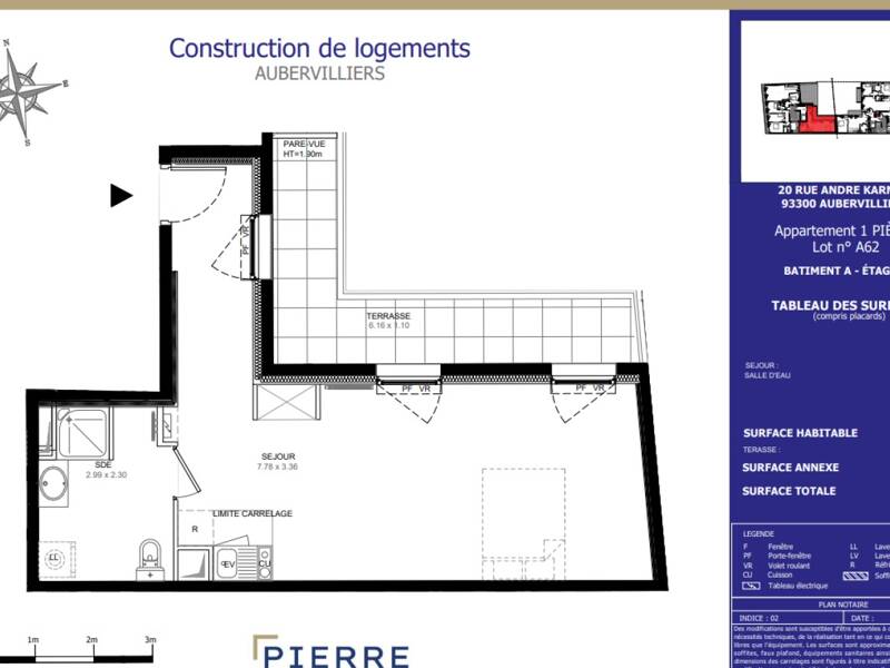 Maison à louer, 38m², AUBERVILLIERS