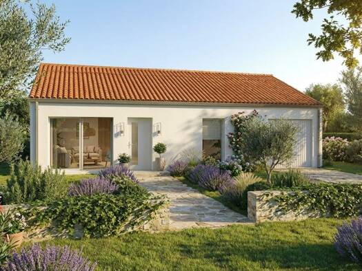 Terrain avec maison neuve à vendre 110 284 € 2 pièces 1 chambre 50 m² 800 m² de terrain Usson-du-Poitou 86350