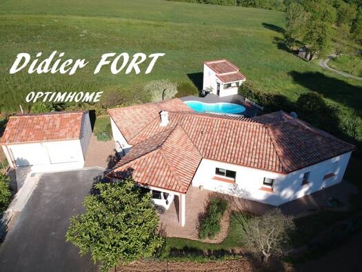 Maison de plain-pied à vendre 410 000 € 4 pièces 3 chambres 117 m² 1 200 m² de terrain Arthès 81160