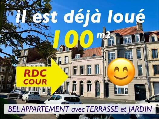 Appartement à vendre 84 900 € 4 pièces 2 chambres 100 m² RDC/2 Saint Pierre Boulogne-sur-Mer 62200