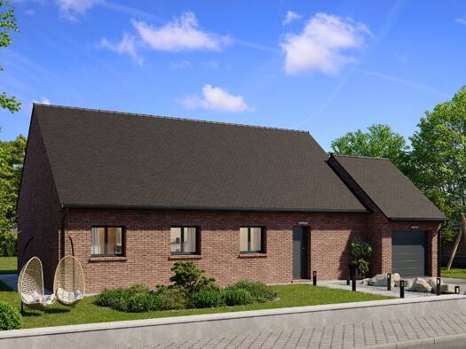 Terrain avec maison neuve à vendre 240 000 € 5 pièces 4 chambres 101 m² 550 m² de terrain Fauquembergues 62560