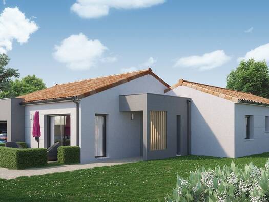 Terrain avec maison neuve à vendre 241 493 € 4 pièces 3 chambres 104 m² 485 m² de terrain Vouillé 86190