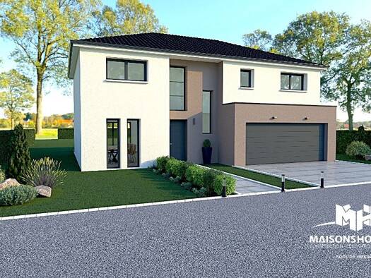 Terrain avec maison neuve à vendre 489 000 € 5 pièces 4 chambres 130 m² 810 m² de terrain Ars-Laquenexy 57530