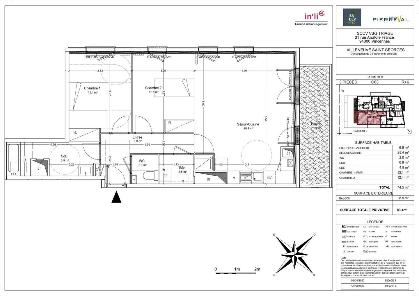 Maison à louer, 75m², VILLENEUVE SAINT GEORGES