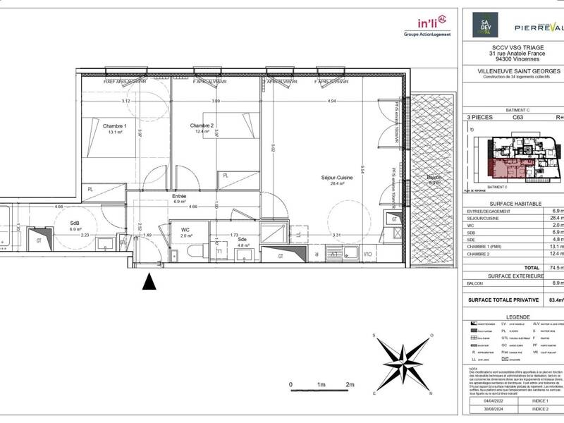 Maison à louer, 75m², VILLENEUVE SAINT GEORGES