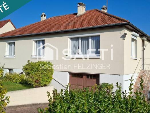 Maison de plain-pied à vendre 129 500 € 5 pièces 3 chambres 75 m² 615 m² de terrain Clacy-et-Thierret 02000