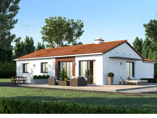 Terrain avec maison neuve à vendre 352 800 € 4 pièces 3 chambres 99 m² 550 m² de terrain Saint-Père-en-Retz 44320