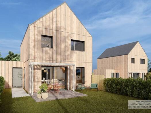 Terrain avec maison neuve à vendre 275 000 € 5 pièces 3 chambres 85 m² 272 m² de terrain Est Noyal-Châtillon-sur-Seiche 35230