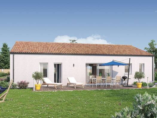 Terrain avec maison neuve à vendre 275 537 € 5 pièces 4 chambres 102 m² 1 320 m² de terrain Le Bourg sous la Roche-Rivoli-Courtaisière La Roche-sur-Yon 85000