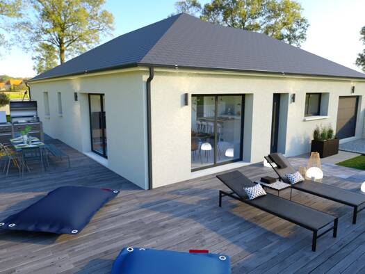 Terrain avec maison neuve à vendre 304 282 € 5 pièces 4 chambres 120 m² 1 600 m² de terrain Échevronne 21420