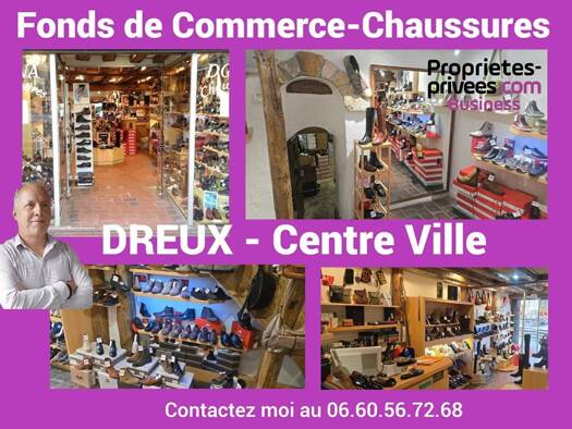 Activités diverses à vendre Fonds de commerce 164 900 € 1 pièce 90 m² de surface de vente Centre Ville Dreux 28100