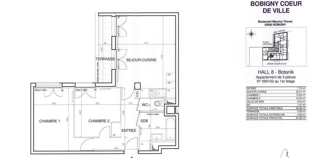 Maison à louer, 59m², BOBIGNY