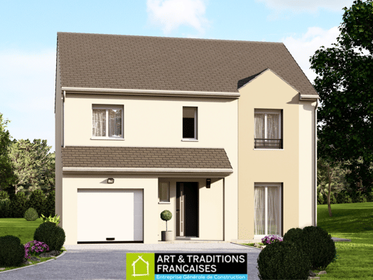 Terrain avec maison neuve à vendre 255 000 € 7 pièces 5 chambres 110 m² Auvernaux 91830