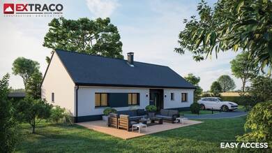 Maison de plain-pied à vendre 193 650 € 5 pièces 4 chambres 114 m² 969 m² de terrain Auffay 76720