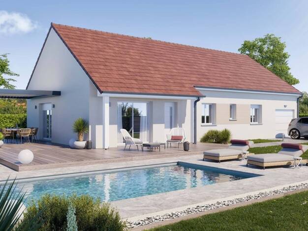 Terrain avec maison neuve à vendre 241 185 € 4 pièces 3 chambres 90 m² 990 m² de terrain Granges 71390