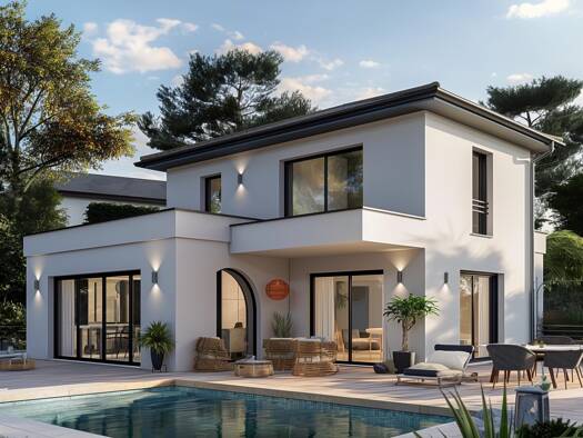 Terrain avec maison neuve à vendre 475 000 € 7 pièces 5 chambres 130 m² 1 700 m² de terrain Montbazin 34560